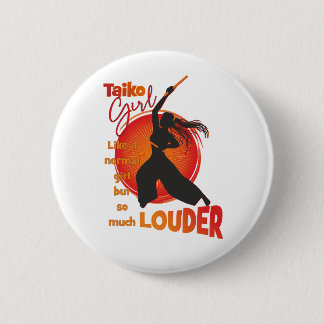 TaikoGirl Loud (dreadlocks) Button