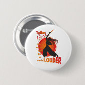 TaikoGirl Loud (dreadlocks) Button (Vorne & Hinten)