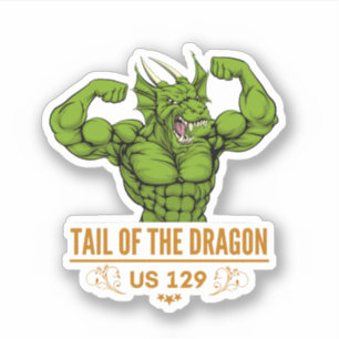 Tail of the Dragon Deals Gap Motorrad-Rundreise  Aufkleber