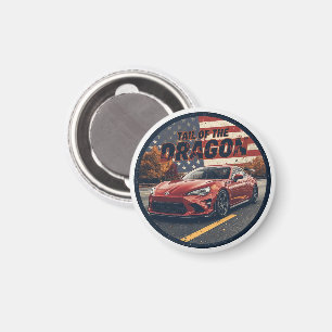 Tail of the Dragon Deals Gap Sportwagen-Roadtrip  Magnet