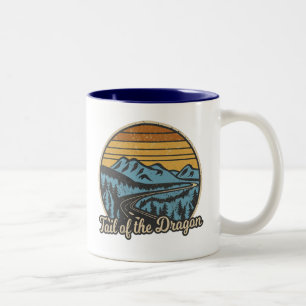 Tail Of The Dragon Retro Zweifarbige Tasse