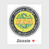 Tail of the Dragon Road US 129 Motorcycle 01 Aufkleber (Blatt)