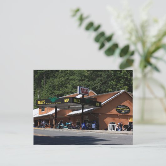 Tail of the Dragon, US129, 11 Meilen, 318 Curves Postkarte (Stehend Vorderseite)