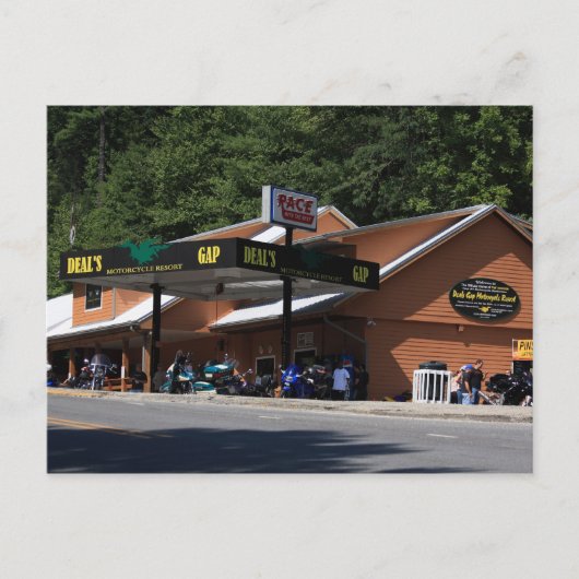 Tail of the Dragon, US129, 11 Meilen, 318 Curves Postkarte (Vorderseite)