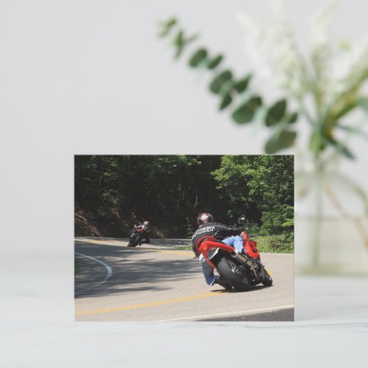 Tail of the Dragon, US129, 11 Meilen, 318 Curves Postkarte (Stehend Vorderseite)