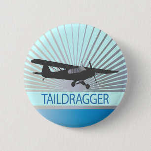 Taildragger Flugzeug Button