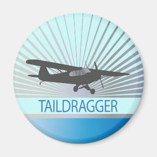 Taildragger Flugzeug Magnet