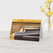 Tailfin Classic Car Cadillac Geburtstagskarte Karte (Gelbe Blume)