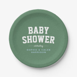 Tailgate Baby Dusche Blau-Thema Pappteller