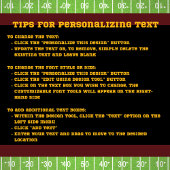 Tailgate Burgundy and Gold Football Paper Plate Pappteller