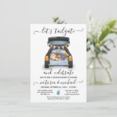 Tailgate Car Football GRILLEN Beer Couples Dusche Einladung (Stehend Vorderseite)