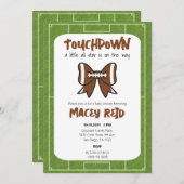 Tailgate Football Baby Dusche Einladung (Vorne/Hinten)