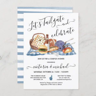 Tailgate Football Game GRILLEN Beer Couples Dusche Einladung