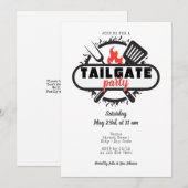 Tailgate Friendsgiving GRILLEN Grill & Chill Party Einladung (Vorne/Hinten)