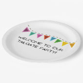 Tailgate Pappteller (Schrägansicht)