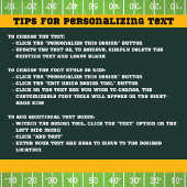 Tailgate Party Green and Gold Football Paper Plate Pappteller