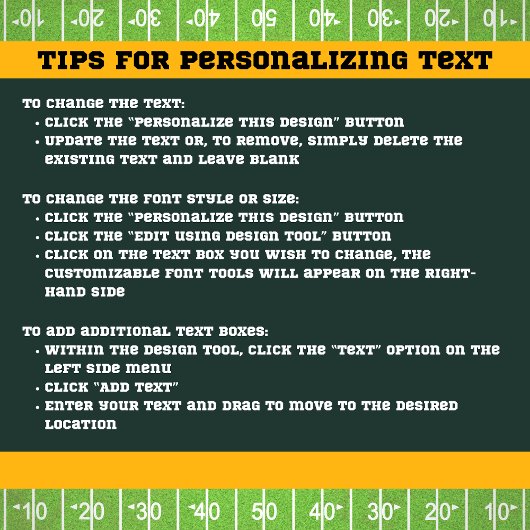 Tailgate Party Green and Gold Football Paper Plate Pappteller