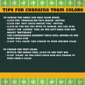 Tailgate Party Green and Gold Football Paper Plate Pappteller