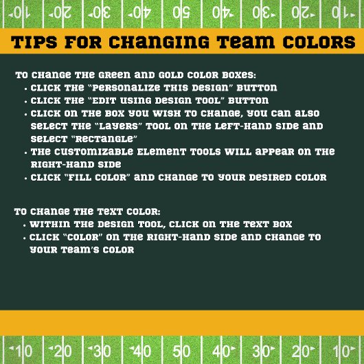 Tailgate Party Green and Gold Football Paper Plate Pappteller