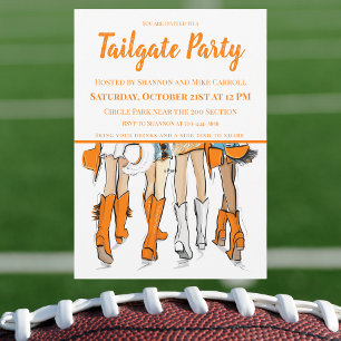 Tailgate Party Tennessee Ladys Cowboy Boots Einladung