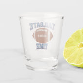 Tailgate Time Blue Custom Schnapsglas (Rückseite)