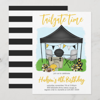Tailgate Time Football Einladung zum Geburtstag