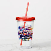 Tailgate Time Go Team Acryltrinkbecher (Rückseite)