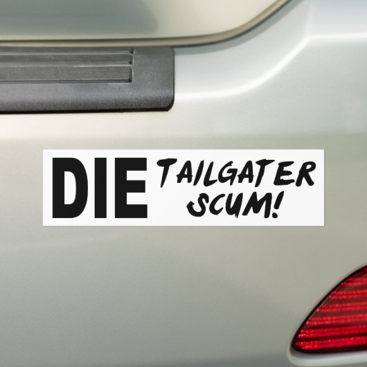 Tailgater Abschaum Autoaufkleber (Auf Auto)