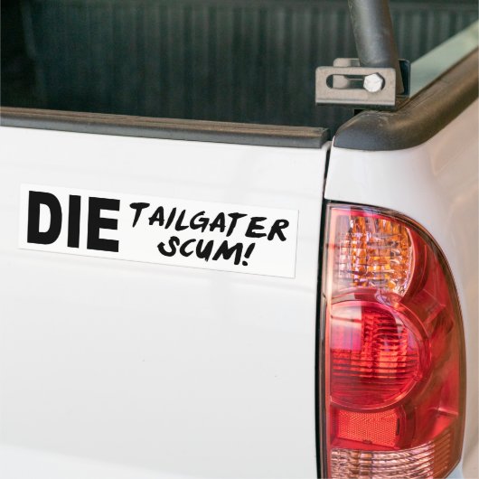 Tailgater Abschaum Autoaufkleber (Auf Lkw)