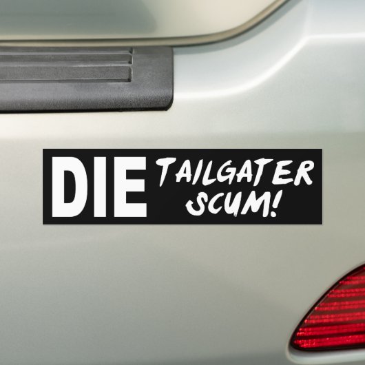 Tailgater Abschaum Autoaufkleber (Auf Auto)