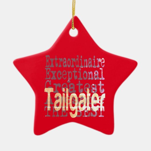 Tailgater Extraordinator Keramik Ornament (Vorne)
