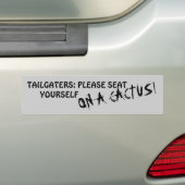 Tailgaters: Setzen Sie sich bitte auf einem Kaktus Autoaufkleber (Auf Auto)