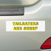 Tailgaters sind Schaf-Gelb und Schwarzes Autoaufkleber (Auf Auto)