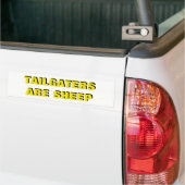 Tailgaters sind Schaf-Gelb und Schwarzes Autoaufkleber (Auf Lkw)