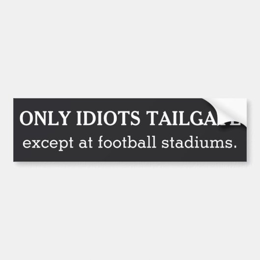 Tailgating custom color bumpersticker autoaufkleber (Vorne)