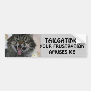 Tailgating? Deine Frustration amüsiert Laughing Ca Autoaufkleber