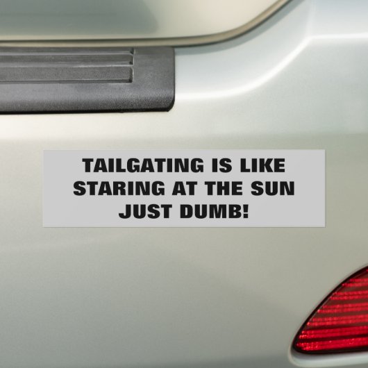 Tailgating - gerade stumm autoaufkleber (Auf Auto)