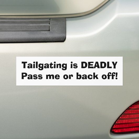 Tailgating ist DEADLYPass ich oder zieht sich Autoaufkleber (Auf Auto)