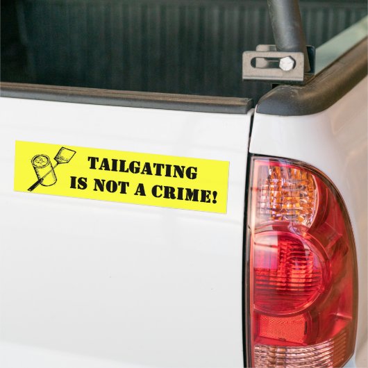 Tailgating ist nicht ein Verbrechen Autoaufkleber (Auf Lkw)