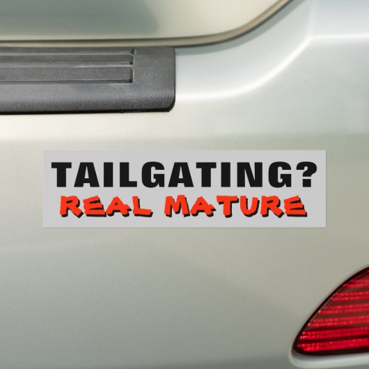 Tailgating? Wirklich reifen Sie Autoaufkleber (Auf Auto)