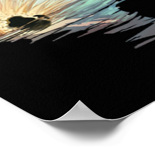 Tailing Redfish Redfish Tail Red Drum Fish Shirt  Poster (Ecke)