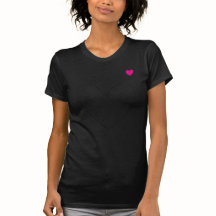 Tailliertes Damen-T-Shirt mit Herz