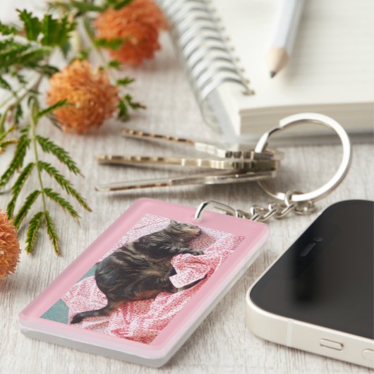 Tailor Dave Rectangle Keyring Schlüsselanhänger (Vorderseite rechts)