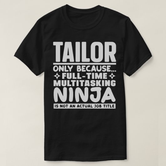 Tailor Ninja T-Shirt (Design vorne)
