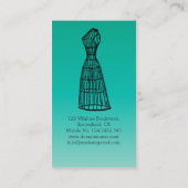 Tailor Seamstress Visitenkarte (Rückseite)