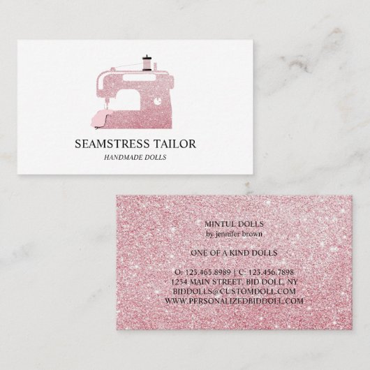 Tailor Sewing Machine Visitenkarte (Vorne/Hinten)