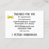 Tailor Sewing Visitenkarte (Rückseite)