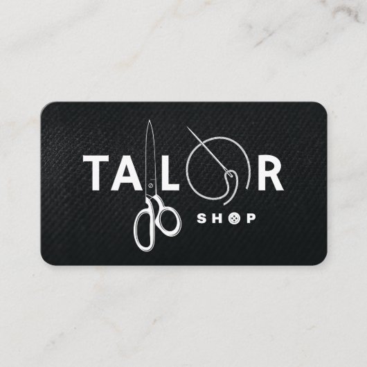Tailor Shop | Garment Tools Visitenkarte (Vorderseite)