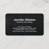 Tailor Shop | Garment Tools Visitenkarte (Rückseite)