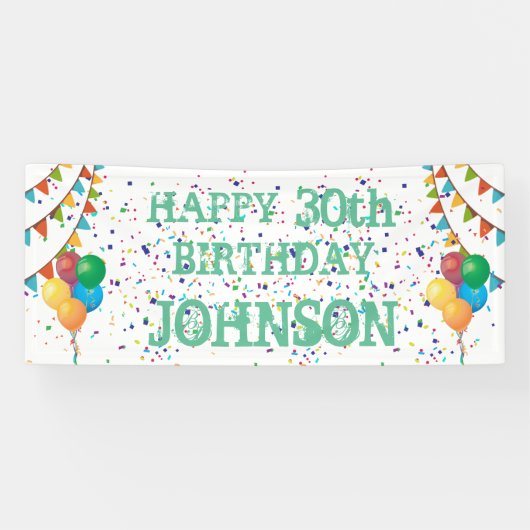 Tailored Birthday Banner (Horizontal)